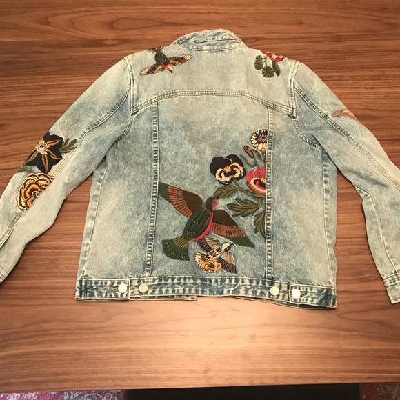 Blank NYC Embroidered Denim Jacket - Picture 3 of 7